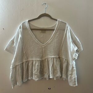 Off white, urban outfitters flowy top